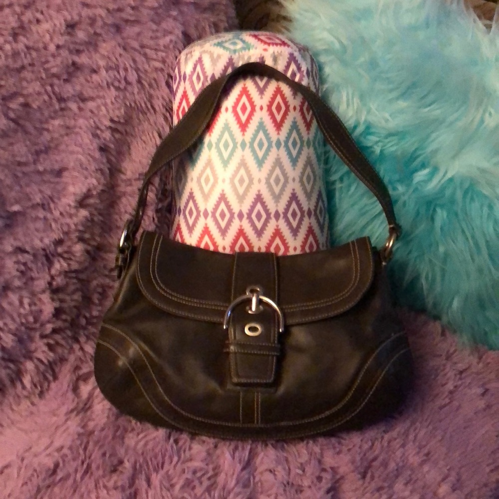 Authentic Coach purse/Brown Leather